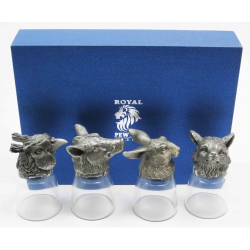 Набор охотника 4 рюмки Русская охота