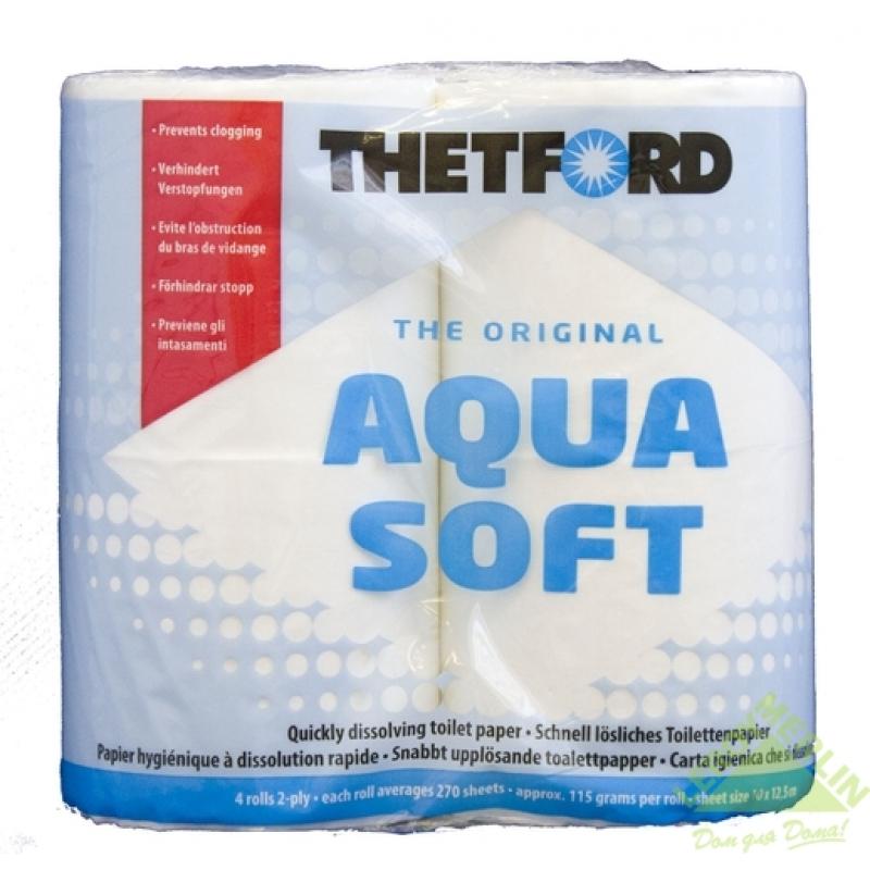 Бумага для биотуалета "Aqua Soft" 4 рулона