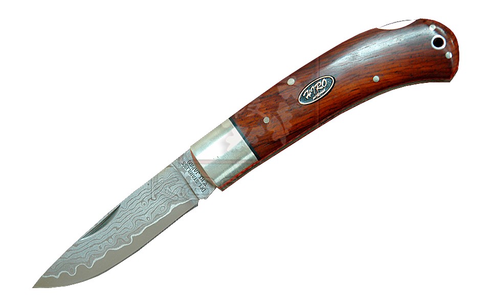 Нож скл., дамасская сталь, рукоять-кокоболо