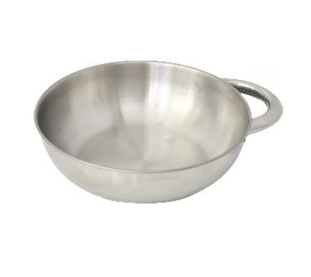 Миска из нерж. стали D=13 с ручкой