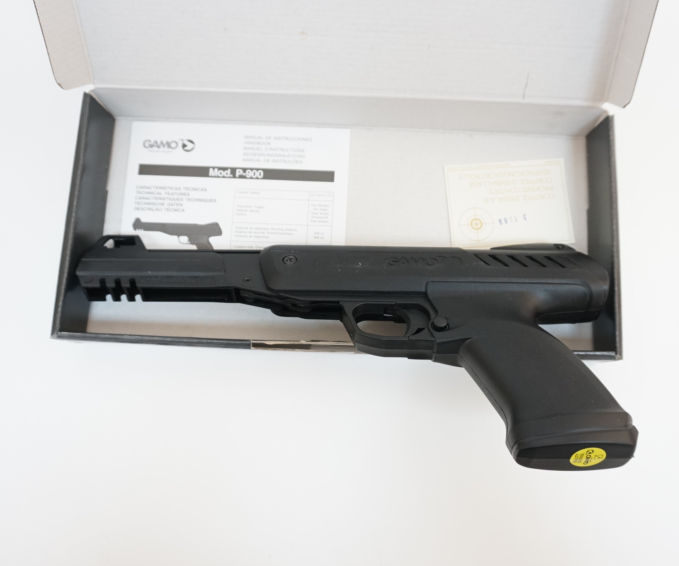 Пистолет пневматический P-900, к.4,5мм
